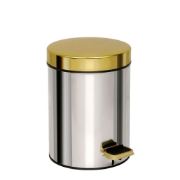 Κάδος Απορριμμάτων 3lt 03-602-001 Chrome-Gold Pam Co Ανοξείδωτο Ατσάλι