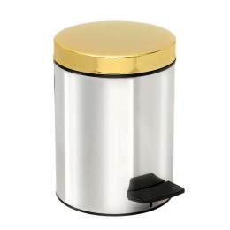 Κάδος Απορριμμάτων 5lt 05-415-001 Chrome-Gold Pam Co Ανοξείδωτο Ατσάλι