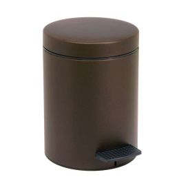 Κάδος Απορριμμάτων 5lt 05-096-943 Wenge Mat Pam&Co Ανοξείδωτο Ατσάλι