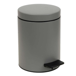 Κάδος Απορριμμάτων 5lt 05-096-163 Ø20xH28cm Matte Concrete Grey Pam&Co Ανοξείδωτο Ατσάλι