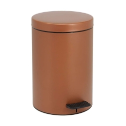 Κάδος Απορριμμάτων 12lt 12-090-953 Matte Brown Pam&Co Ανοξείδωτο Ατσάλι