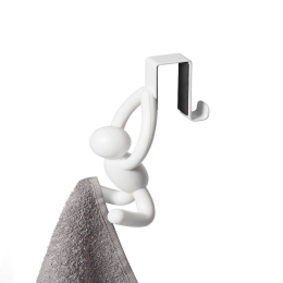 Κρεμάστρα Πόρτας Buddy 1013428-660 Σετ 2τμχ White Umbra Μέταλλο,Πλαστικό