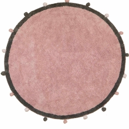 Χαλί Παιδικό LLR02 BR75143 Pink-Grey Baby Adventure 150X150cm Round