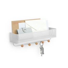 Κρεμάστρα Με Ράφι Estique 1004245-660 White Umbra Μέταλλο
