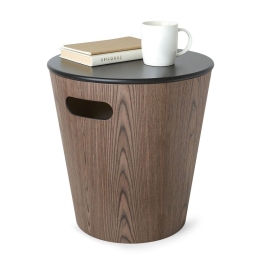 Σκαμπό Με Αποθηκευτικό Χώρο Woodrow 1009760-048 Black-Walnut Umbra Ξύλο