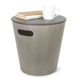 Σκαμπό Με Αποθηκευτικό Χώρο Woodrow 1009760-918 Grey Umbra Ξύλο