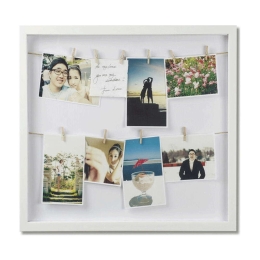 Διακοσμητικό Τοίχου Clothesline 310080-660 White Umbra Ξύλο