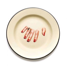 Πιάτο Finger Hand 16836 Φ26cm Enamel Multi Seletti Εμαγιέ