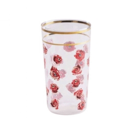 Ποτήρι Νερού Roses 15961 7x13cm Multi Seletti Glass
