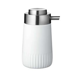 Δοχείο Κρεμοσάπουνου Plissé 977300 8x14,5cm White Sodahl Ανοξείδωτο Ατσάλι