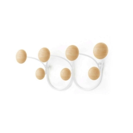 Κρεμάστρα Τοίχου 7 Θέσεων Dotsy 1018114-668 43x17x10cm  White-Natural Umbra