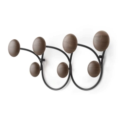 Κρεμάστρα Τοίχου 7 Θέσεων Dotsy 1018114-048 43x17x10cm Black-Walnut Umbra