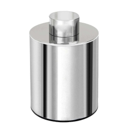Θήκη Για Βαμβάκι Βαρέως Τύπου 94-001 8x15cm Chrome Pam&Co Ανοξείδωτο Ατσάλι