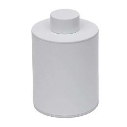 Θήκη Για Βαμβάκι Βαρέως Τύπου 94-033 8x15cm Matte White Pam&Co Ανοξείδωτο Ατσάλι