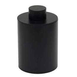Θήκη Για Βαμβάκι Βαρέως Τύπου 94-403 8x15cm Matte Black Pam&Co Ανοξείδωτο Ατσάλι