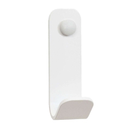 Άγκιστρο Μπάνιου Μονό 15-033 5x5x13cm Matte White Pam&Co Ανοξείδωτο Ατσάλι