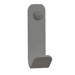 Άγκιστρο Μπάνιου Μονό 15-163 5x5x13cm Matte Concrete Grey Pam&Co Ανοξείδωτο Ατσάλι