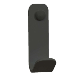 Άγκιστρο Μπάνιου Μονό 15-113 5x5x13cm Matte Anthracite Pam&Co Ανοξείδωτο Ατσάλι