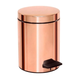 Κάδος Απορριμμάτων 5lt 05-096-022 Ø20xH28cm Rose Gold Pam&Co Ορείχαλκος