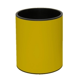 Κάδος Απορριμμάτων 5Lt 2024-603 Φ20x24cm Yellow Pam & Co Ανοξείδωτο Ατσάλι