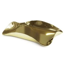 Δίσκος Διακοσμητικός Wave 1018299-104 29,8x22,6x3,7cm Gold Umvra Μέταλλο