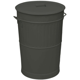 Κάδος Απορριμμάτων Retro 4868-113 Φ48x68cm 100lt Anthracite Ατσάλι
