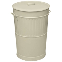 Κάδος Απορριμμάτων Retro 4868-703 Φ48x68cm 100lt Ivory Ατσάλι