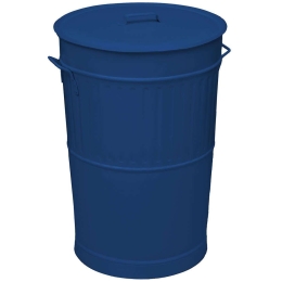 Κάδος Απορριμμάτων Retro 4868-203 Φ48x68cm 100lt Blue Ατσάλι