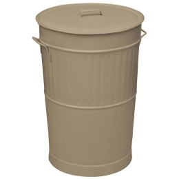 Κάδος Απορριμμάτων Retro 4868-103 Φ48x68cm 100lt Beige Ατσάλι