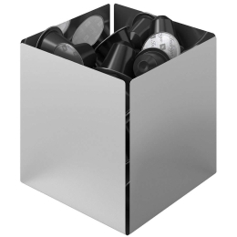 Βάση Για Κάψουλες 116-001 13x13x13cm Silver Pam&Co Ανοξείδωτο Ατσάλι