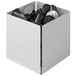 Βάση Για Κάψουλες 116-033 13x13x13cm Matt White Pam&Co Ανοξείδωτο Ατσάλι
