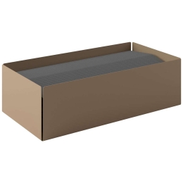 Θήκη Για Χειροπετσέτες Ζικ - Ζακ 121-103 25x13x7,5cm Matt Beige Pam&Co Ανοξείδωτο Ατσάλι