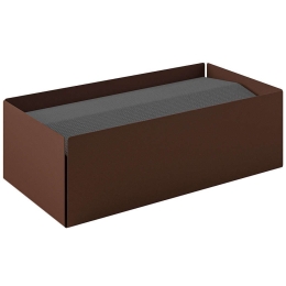 Θήκη Για Χειροπετσέτες Ζικ - Ζακ 121-943 25x13x7,5cm Matt Wenge Pam&Co Ανοξείδωτο Ατσάλι