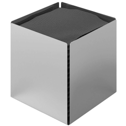 Κουτί Για Χαρτομάντηλα Κύβος 123-001 13x13x13cm Silver Pam&Co Ανοξείδωτο Ατσάλι