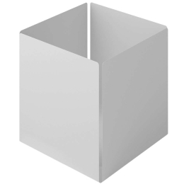 Θήκη Οργάνωσης Κύβος 118-033 13x13x13cm Matt White Pam&Co Ανοξείδωτο Ατσάλι