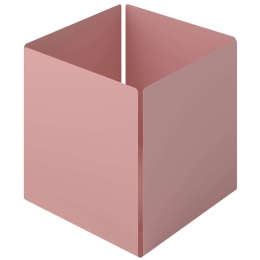 Θήκη Οργάνωσης Κύβος 118-303 13x13x13cm Matt Pink Pam&Co Ανοξείδωτο Ατσάλι