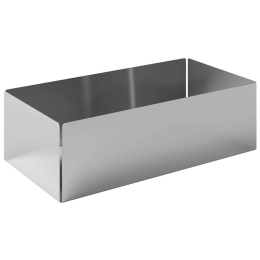 Θήκη Οργάνωσης 119-001 25x13x7,5cm Silver Pam&Co Ανοξείδωτο Ατσάλι