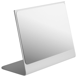 Καθρέπτης Επιτραπέζιος 2015-033 20x10x18cm Matt White Pam&Co Ανοξείδωτο Ατσάλι