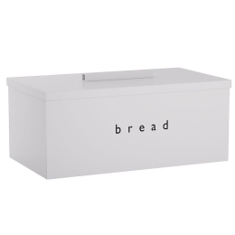 Ψωμιέρα 402216-033 40x22x16cm Matt White Pam&Co Ανοξείδωτο Ατσάλι