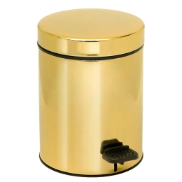Κάδος Απορριμμάτων 3lt 03-607-024 Gold Μέταλλο