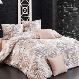 Σεντόνια Next 3196 (Σετ 4τμχ) Beige Nexttoo Υπέρδιπλο 100% Βαμβάκι