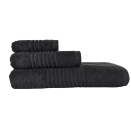 Πετσέτα Next 5005 Pennie Black Nexttoo Σώματος 80x150cm 100% Βαμβάκι