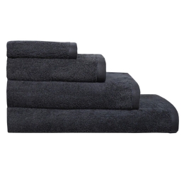 Πετσέτα Next 5015 Plain Spa Black Nexttoo Σώματος 80x190cm 100% Βαμβάκι