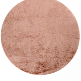 Χαλί Fur 26163-261 Round Pink Merinos 120X120cm Round