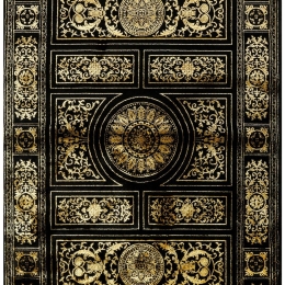 Χαλί Craft 23623-975 Black-Gold Merinos 160Χ230cm