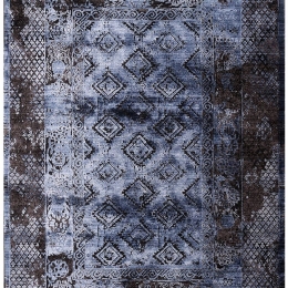 Σετ Χαλιά Κρεβατοκάμαρας 3Τμχ. Karma 00156-930 Brown-Blue Merinos ΣΕΤ (2 70x150 & 70x230) Heatset - Polyester