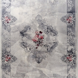 Χαλί Soho 3336-118 Grey-Red Merinos 160X230cm