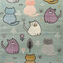 Χαλί Diamond 63908-040 Mint-Multi Merinos 133X190cm