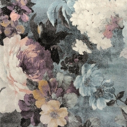 Σετ Χαλιά Κρεβατοκάμαρας 3Τμχ. Floral 22375-296 Black-Multi Merinos SET(2 67X150&67X230) Heatset Frize