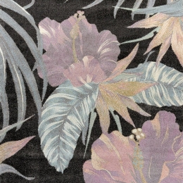 Χαλί Floral 22440-297 Black-Multi Merinos 133X190cm